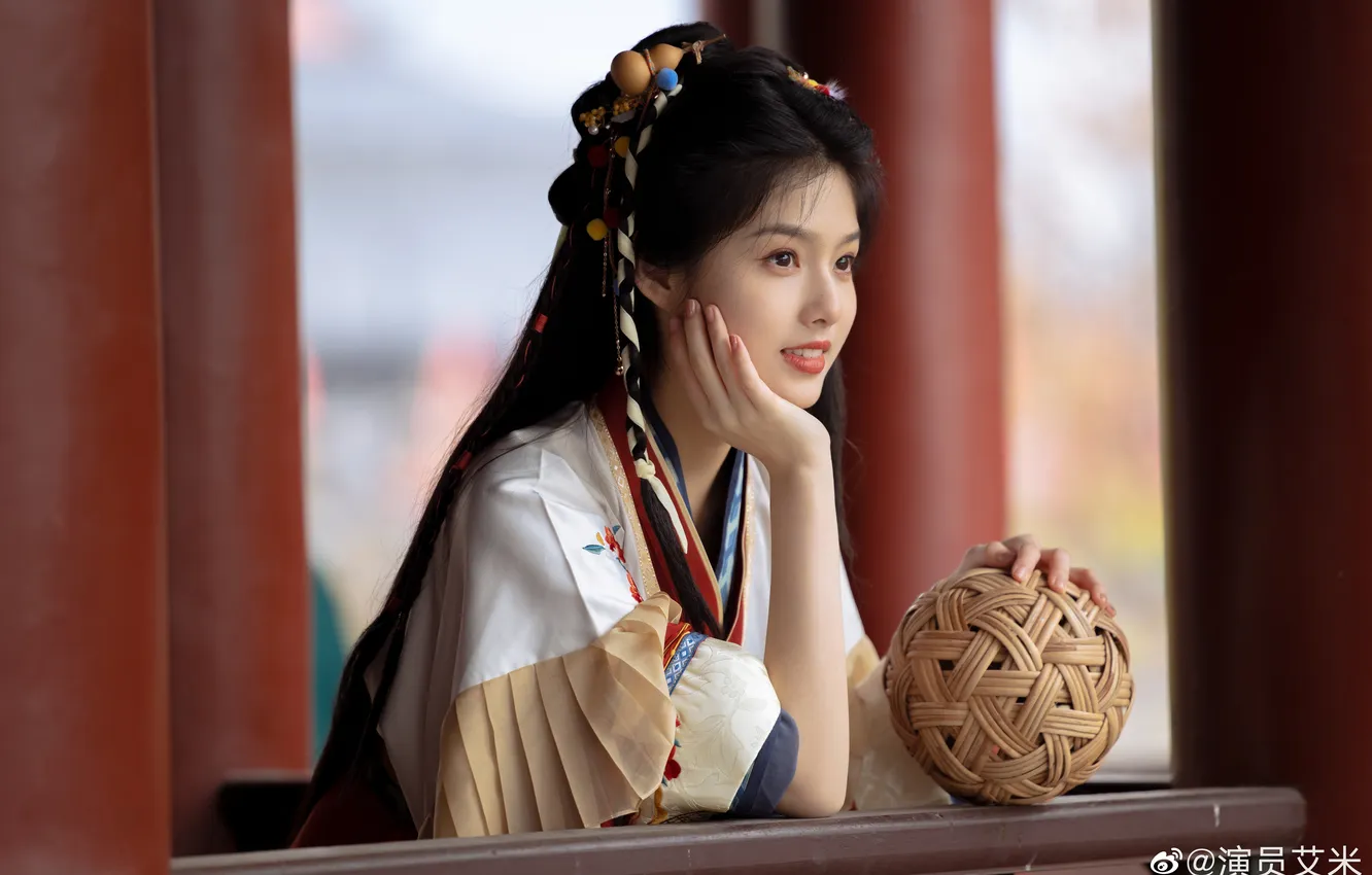 Photo wallpaper girl, China, asiatka