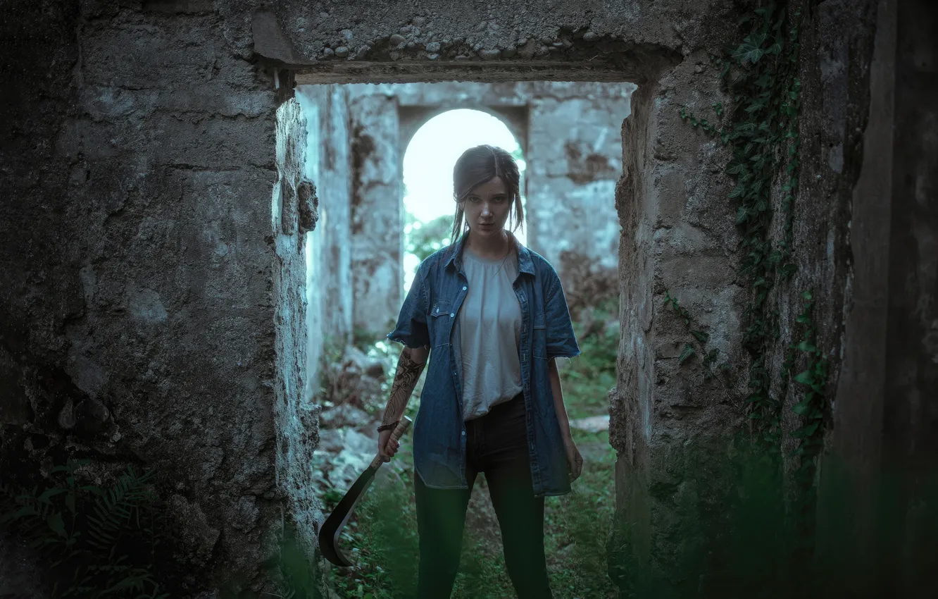 Photo wallpaper cosplay, The Last of Us, Ellie