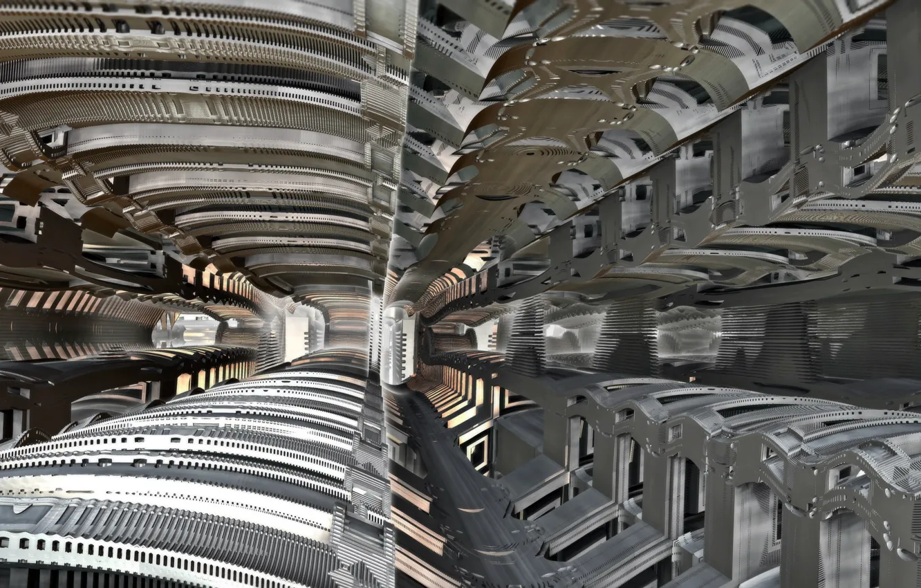 Photo wallpaper steel, texture, form