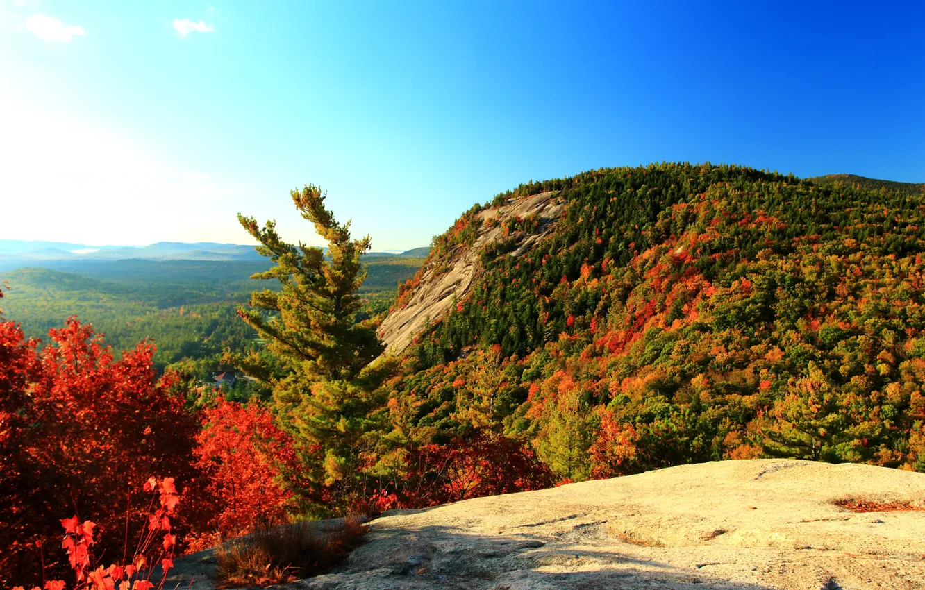 Photo wallpaper Mountains, Autumn, Nature, Fall, Mountain, Autumn, Colors