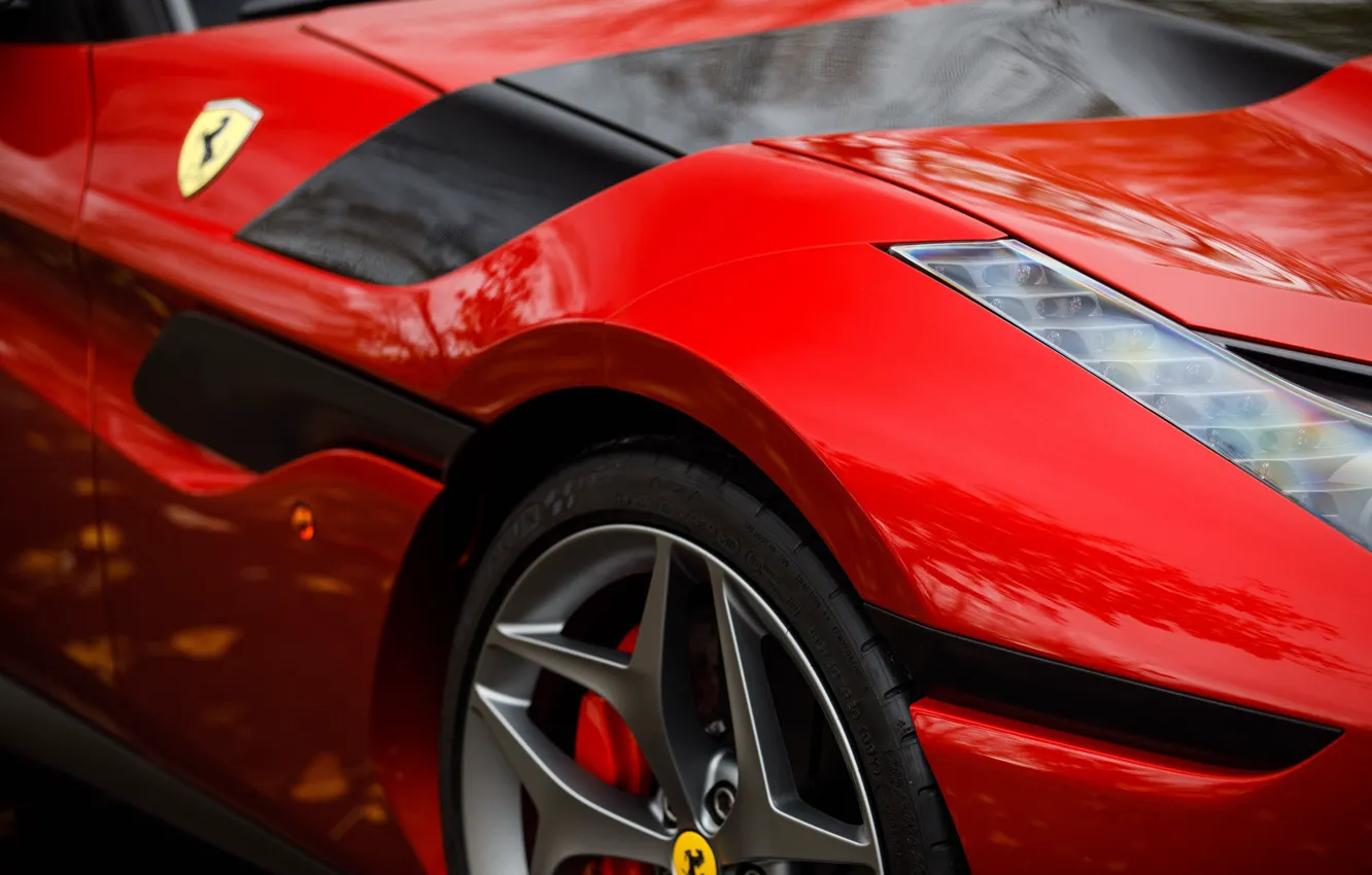 Photo wallpaper Ferrari, close-up, SP30, Ferrari SP30
