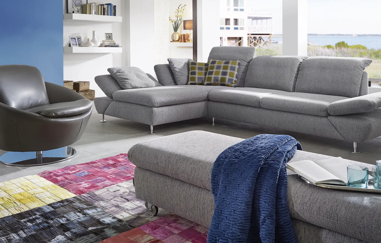 Photo wallpaper furniture, interior, living room