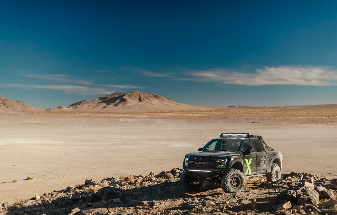 Photo wallpaper desert, Ford, Raptor, F-150, 2017, Xbox One X Edition
