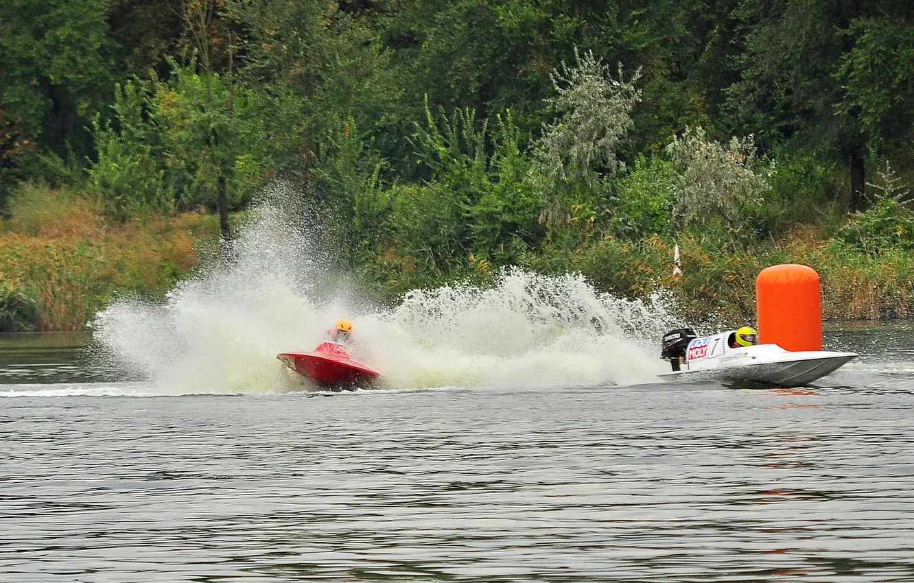 Photo wallpaper race, boat, speed