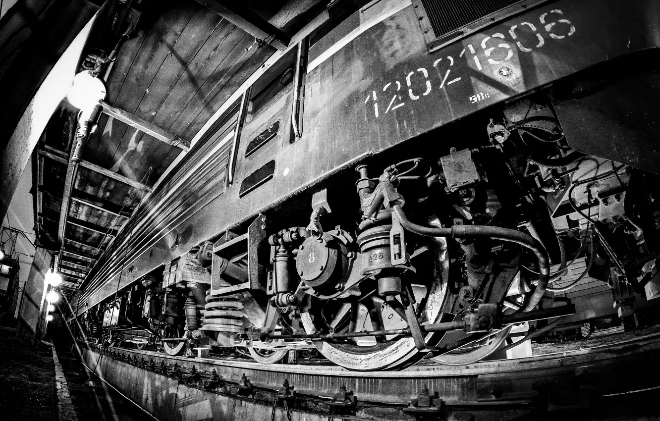 Photo wallpaper train, locomotive, Electric