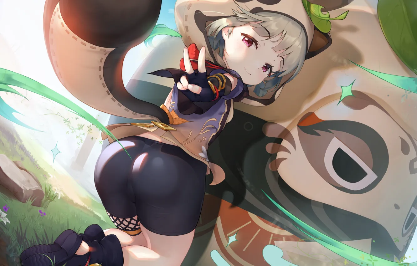 Photo wallpaper girl, Genshin Impact, Sayu