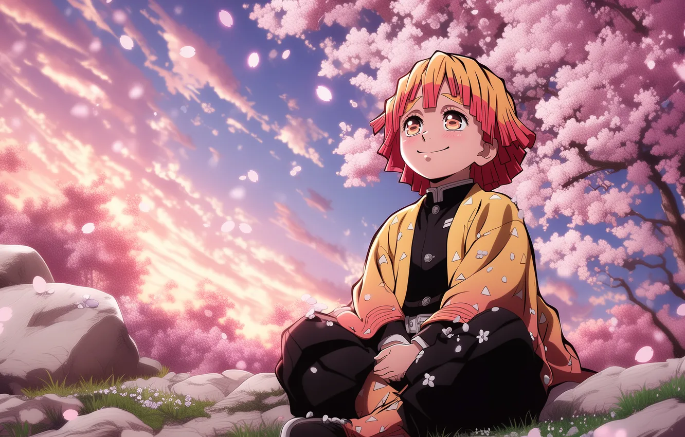 Photo wallpaper anime, art, wallpaper, blade, demon slayer, The Blade Cleaves Demons, Zenitsu Agatsuma, Zenitsu