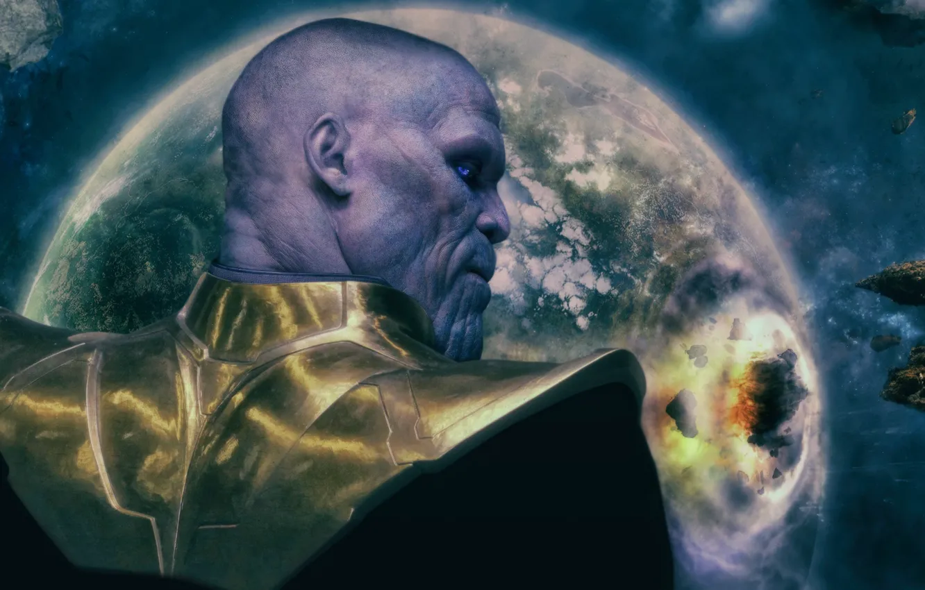 Photo wallpaper War, Cosmos, Thanos, Avengers: Infinity War