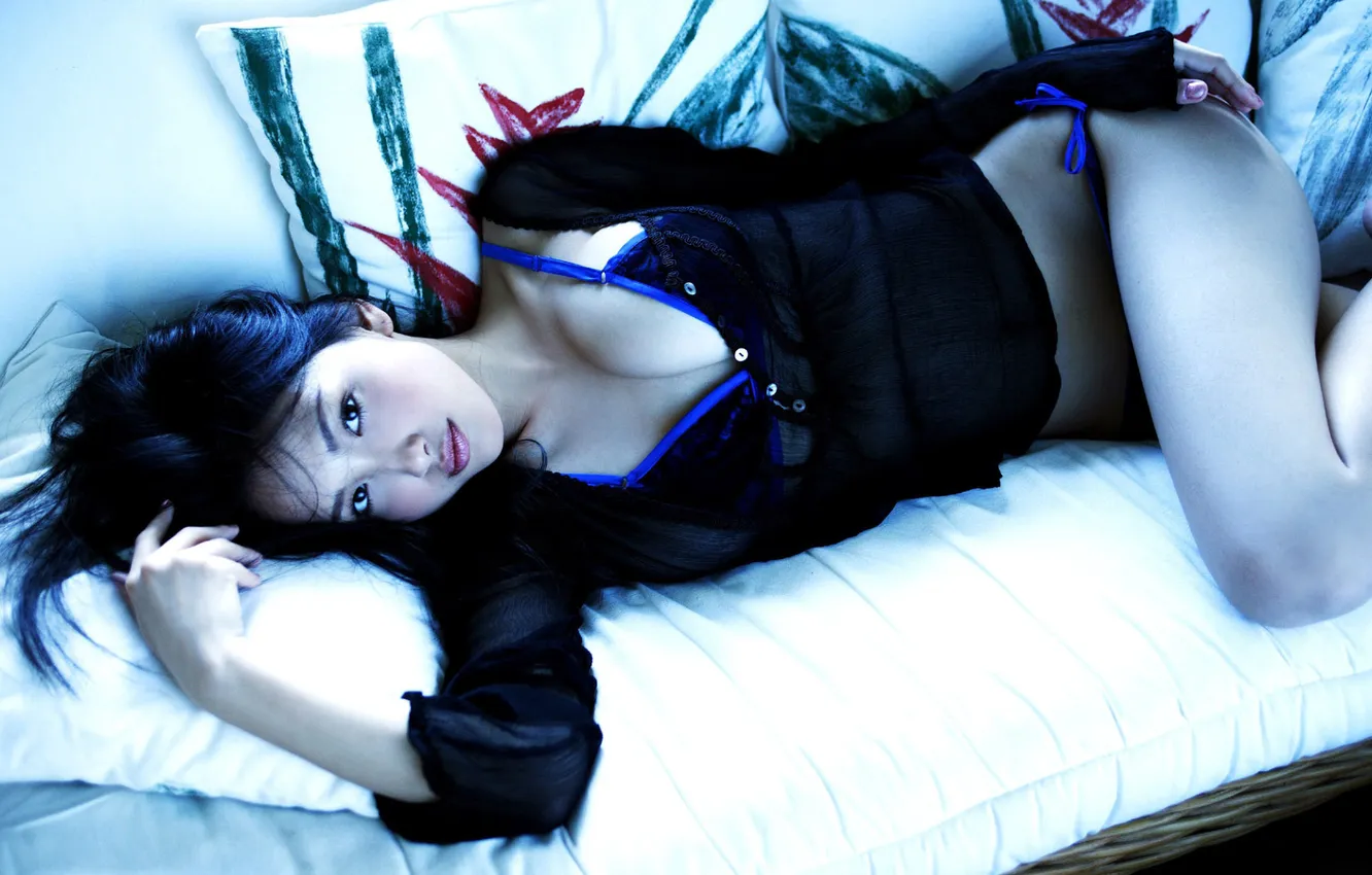 Photo wallpaper look, girl, figure, Asian chick