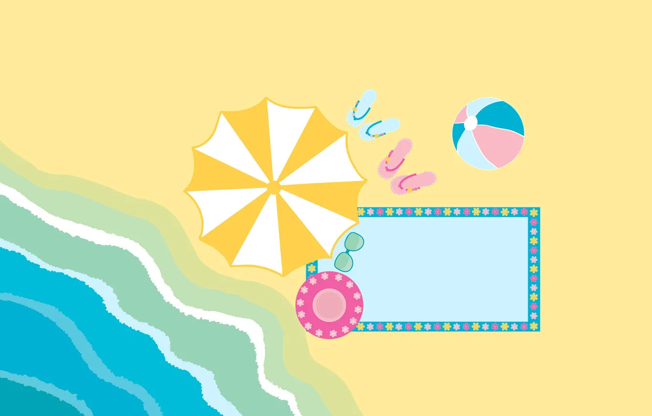 Photo wallpaper sand, beach, summer, water, mood, shore