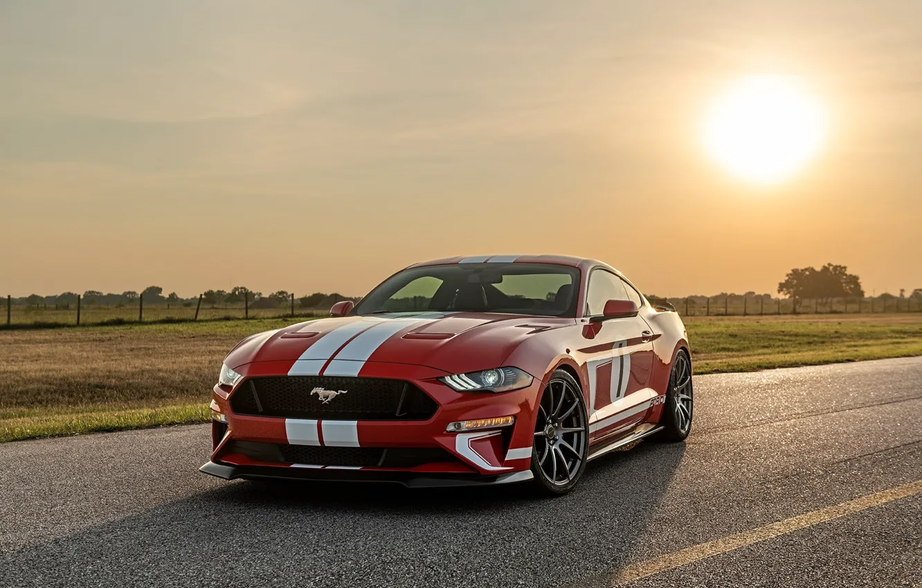 Photo wallpaper Mustang, Ford, Hennessey, front view, Hennessey Ford Mustang Heritage Edition
