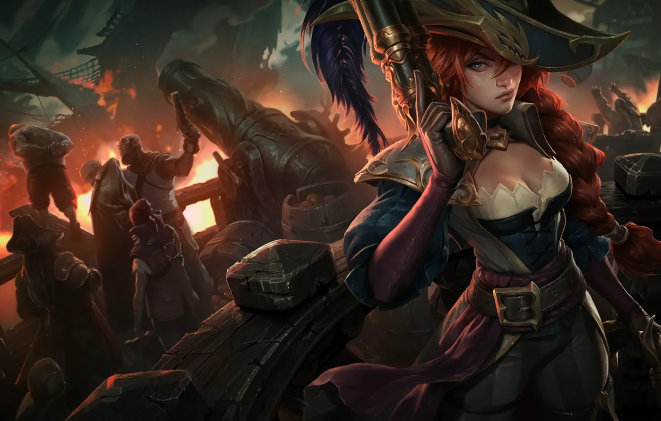 Photo wallpaper girl, pirates, League of Legends, League Of Legends