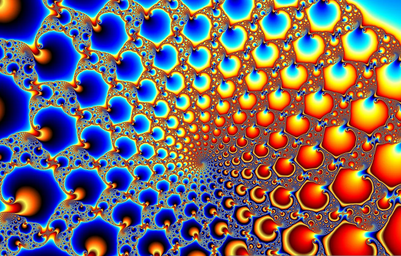Photo wallpaper light, pattern, color, fractal, the tunnel