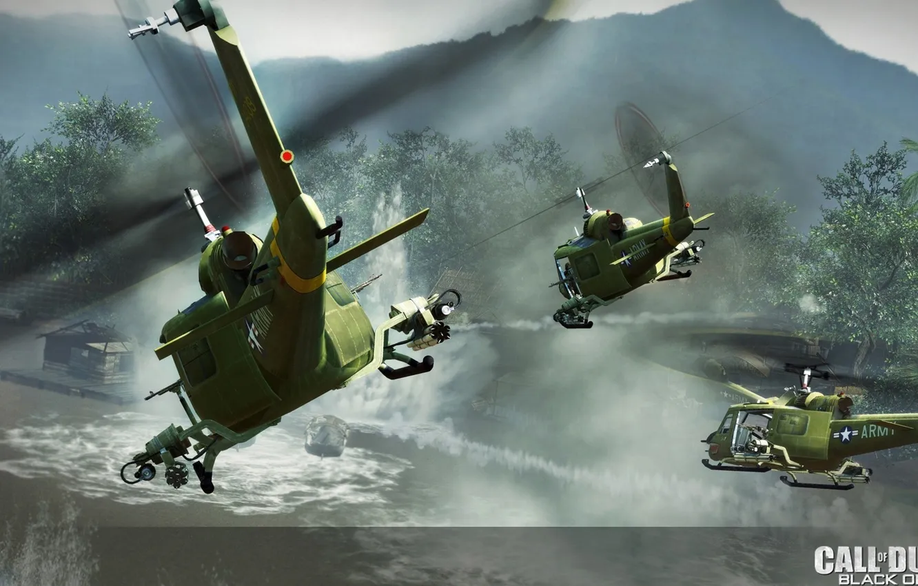 Photo wallpaper the game, Attack, CoD Black Ops