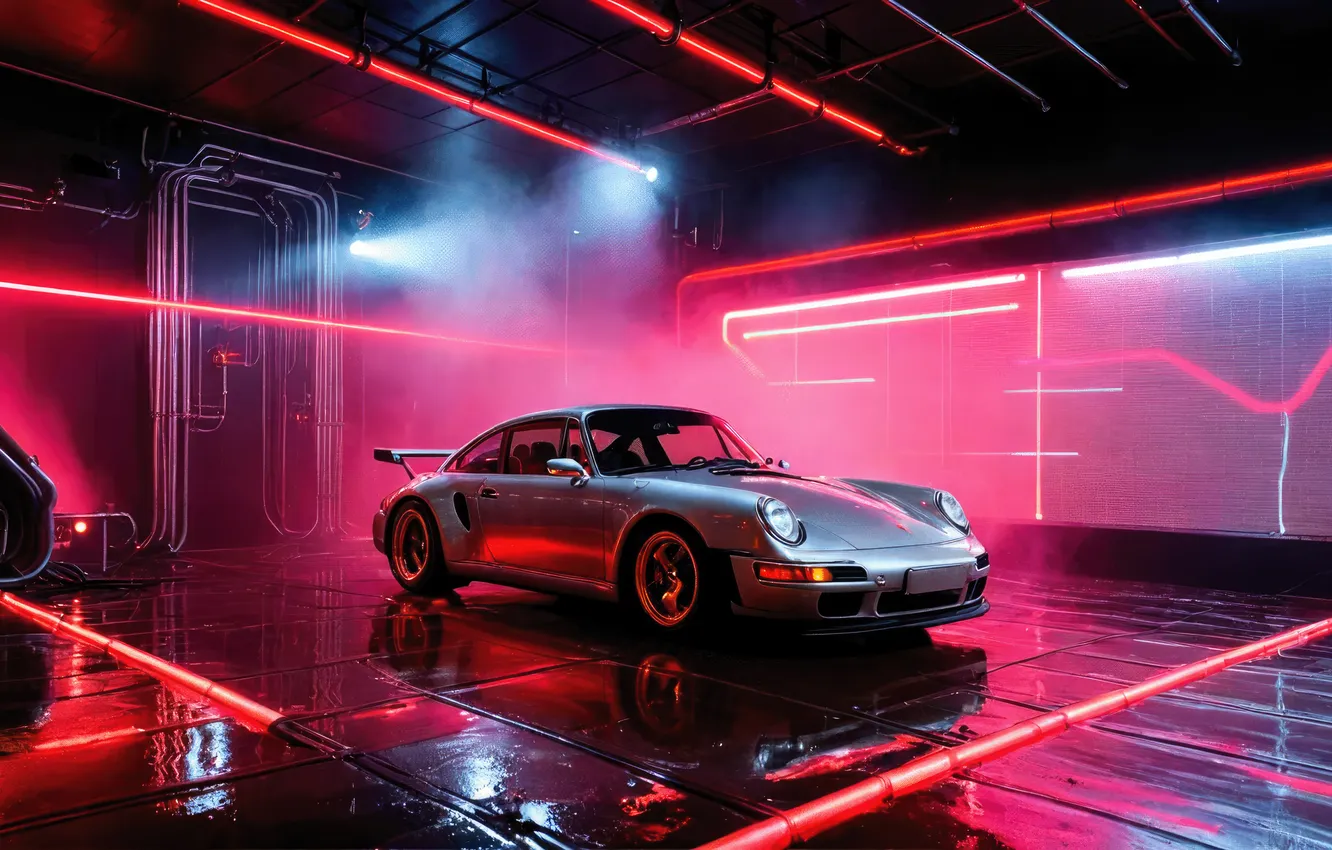 Photo wallpaper car, supercar, porsche, art