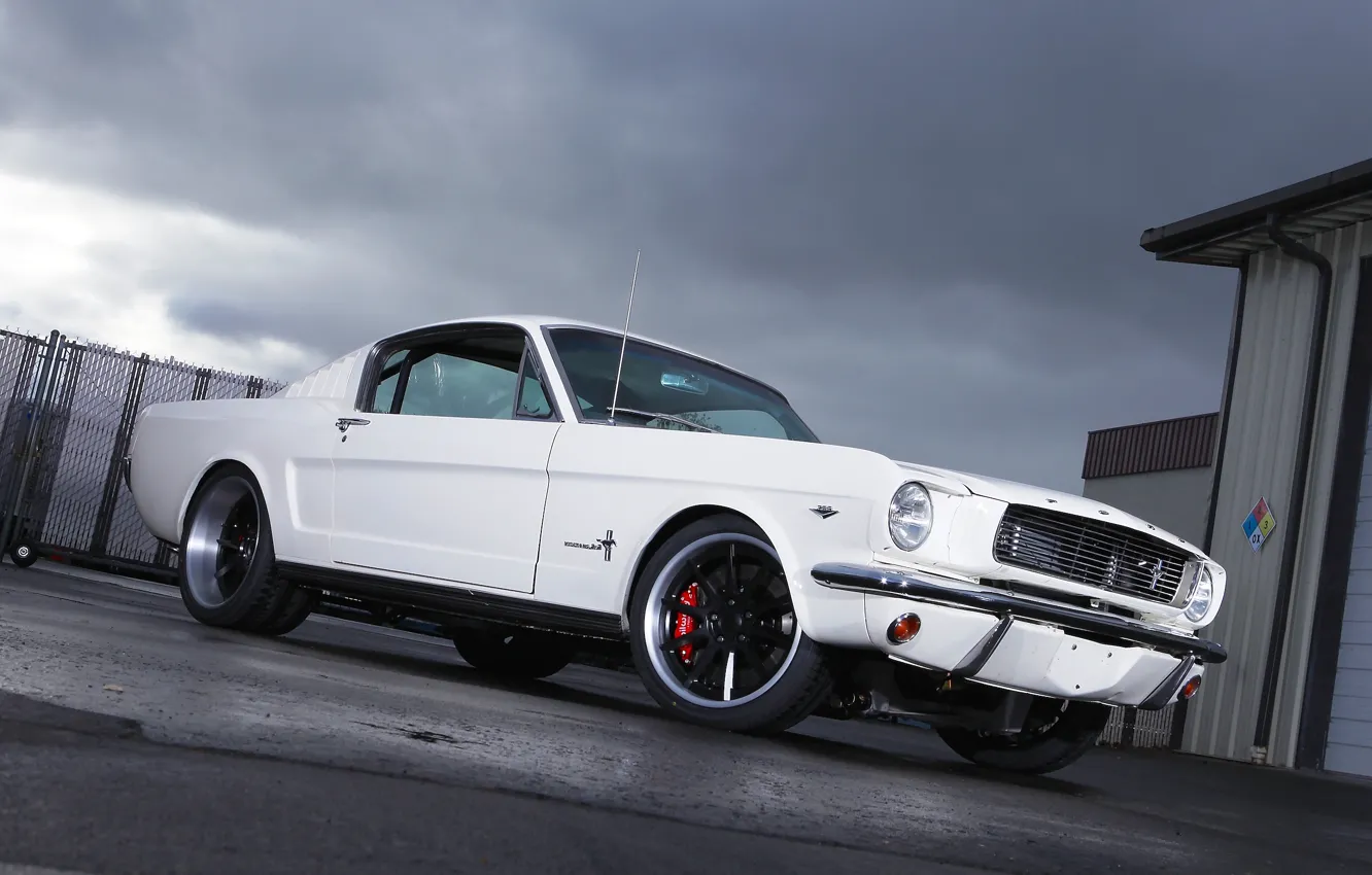 Photo wallpaper Mustang, Ford, 1965, Fastback, Wheels, RB3C, Forgeline