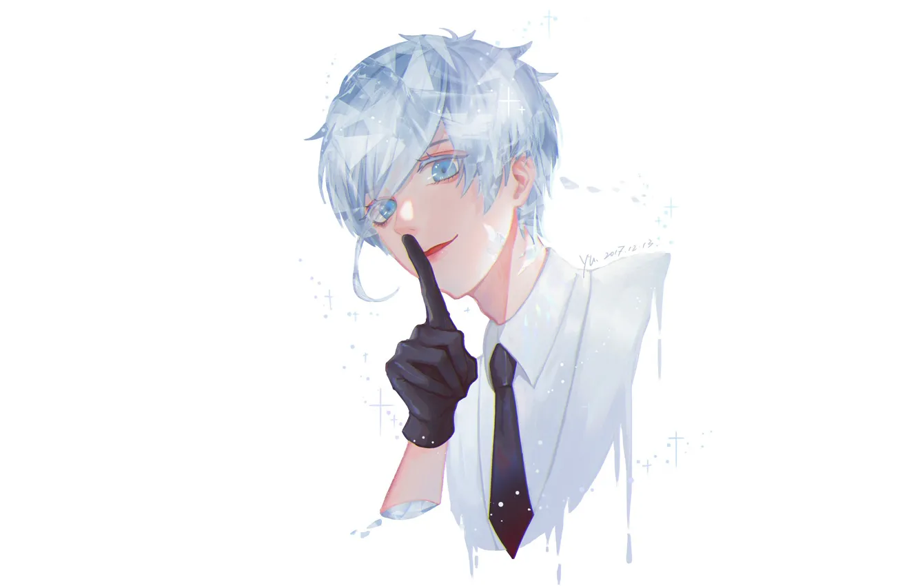 Photo wallpaper girl, the gesture of silence, Country Gems, Houseki no kuni