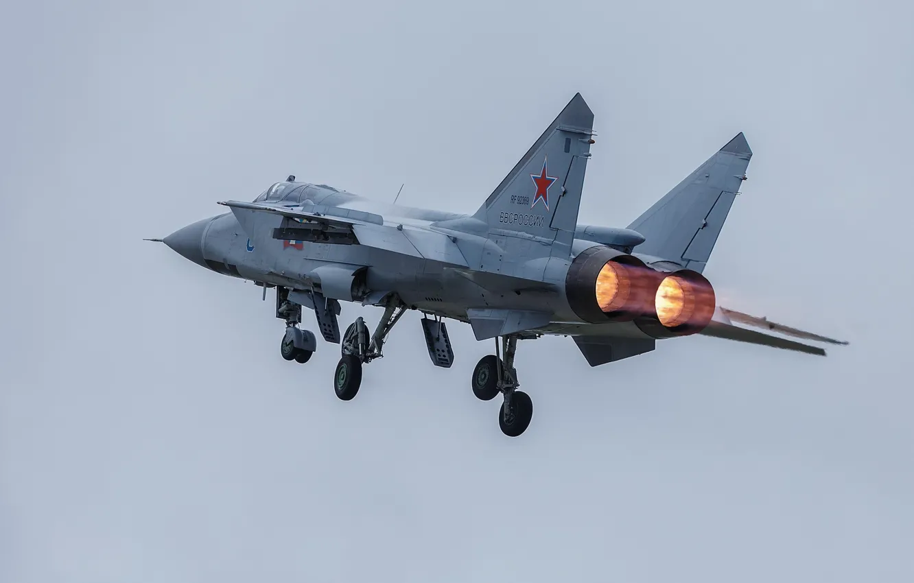 Photo wallpaper fighter-interceptor, weatherproof, The MiG-31, supersonic, MiG-31