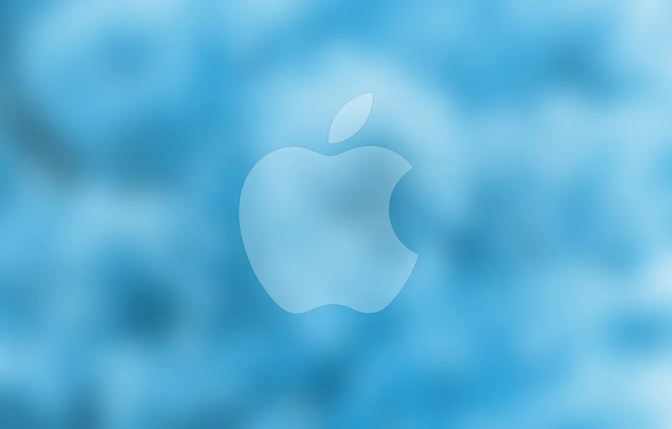 Photo wallpaper Apple, iPhone, Logo, Color, iOS, iMac, Retina, Blurred