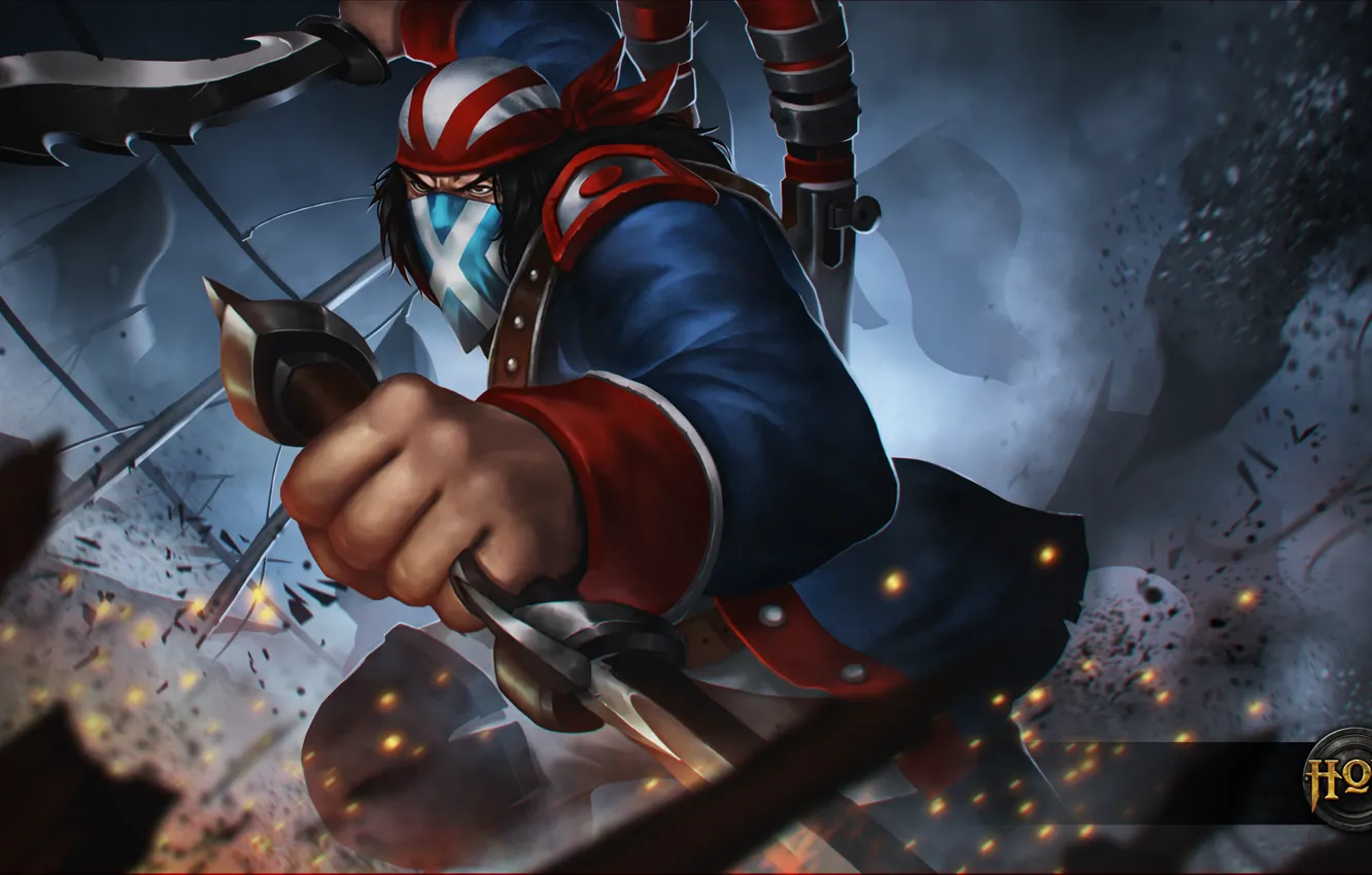 Photo wallpaper hon, art, Independence Day, Heroes of Newerth, Scout, moba, Continental Rebel