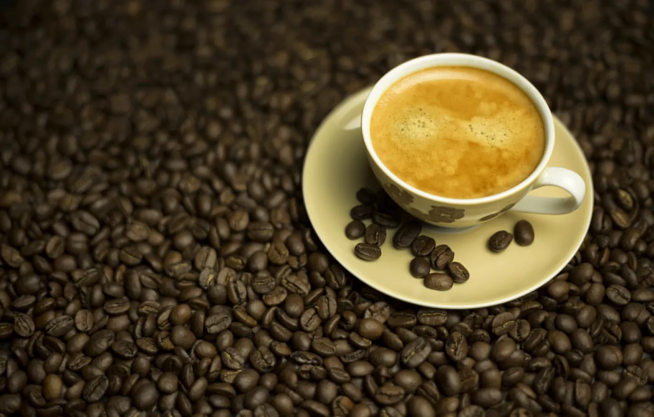 Photo wallpaper Coffee, drink, grain