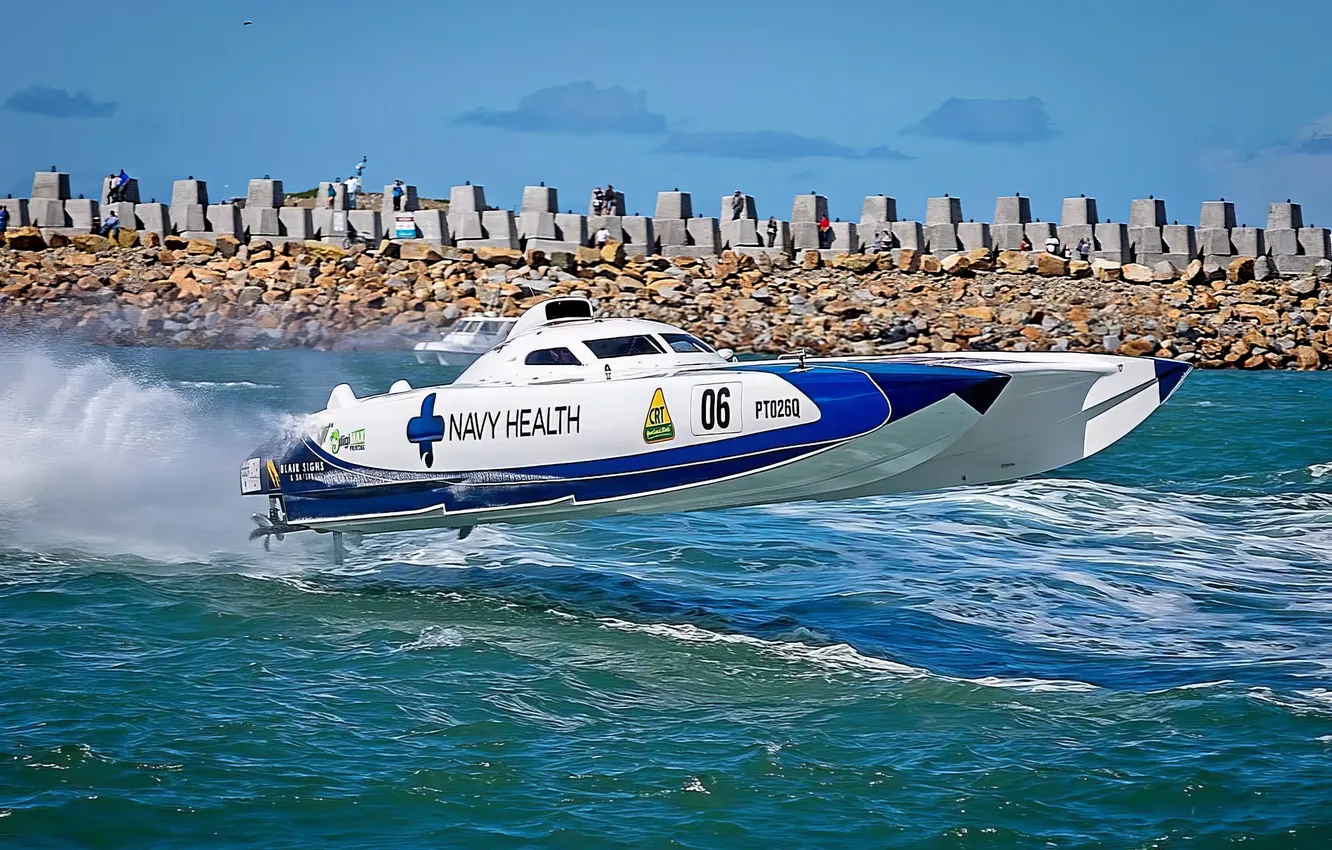 Photo wallpaper race, boat, speed