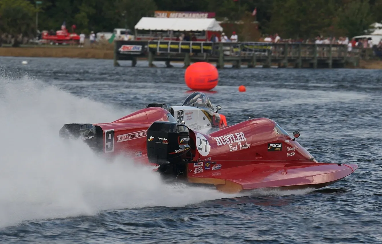 Photo wallpaper race, boat, speed