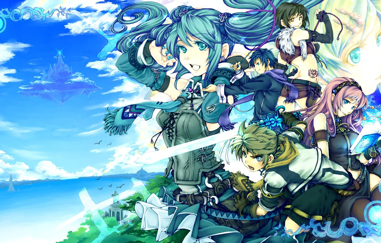 Photo wallpaper fantasy, vocaloid, Vocaloid, characters