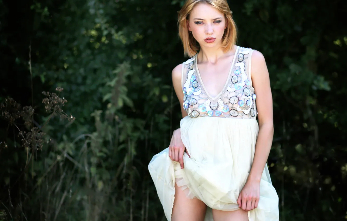 Photo wallpaper makeup, legs, beautiful Helen