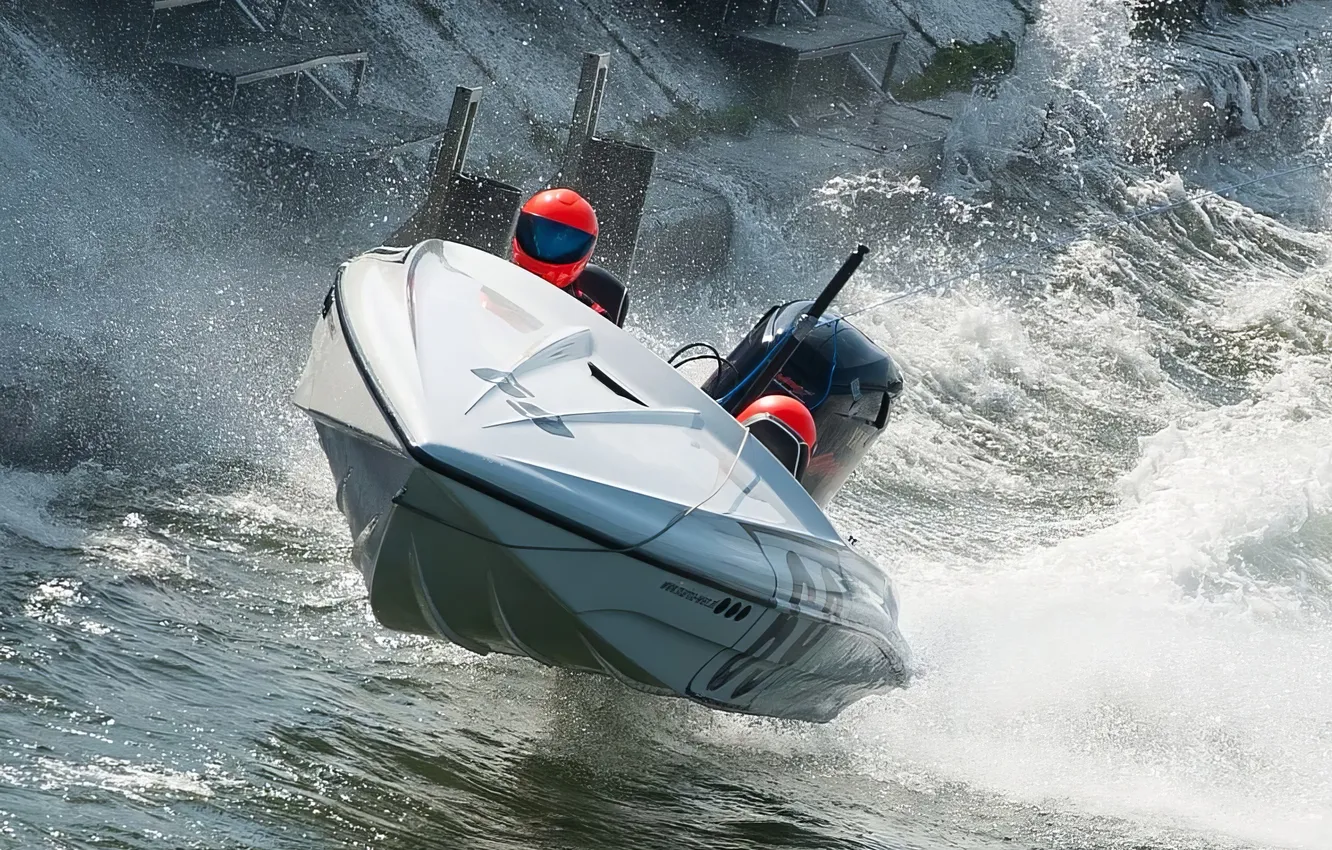 Photo wallpaper race, boat, speed