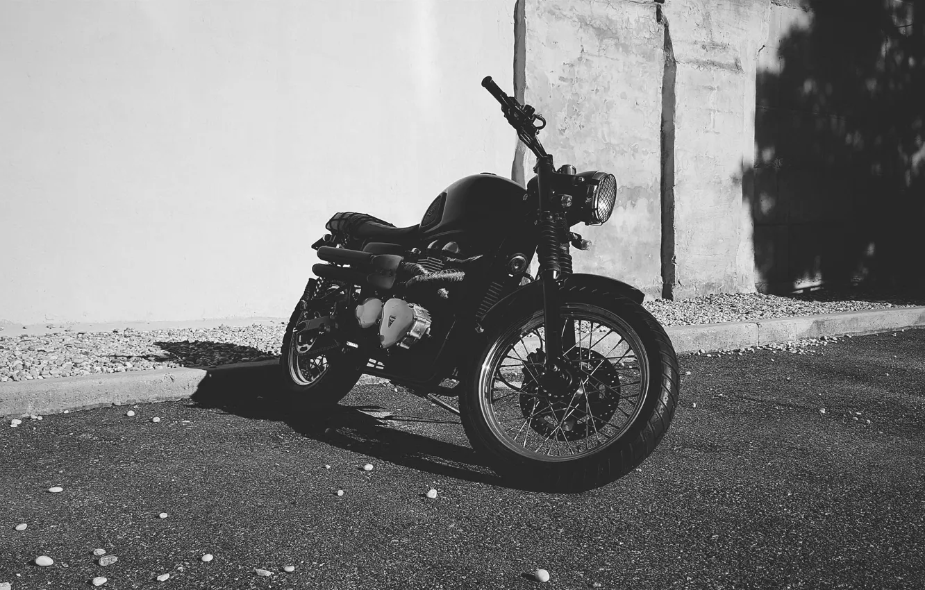 Photo wallpaper motorcycle, shadow, motorbike