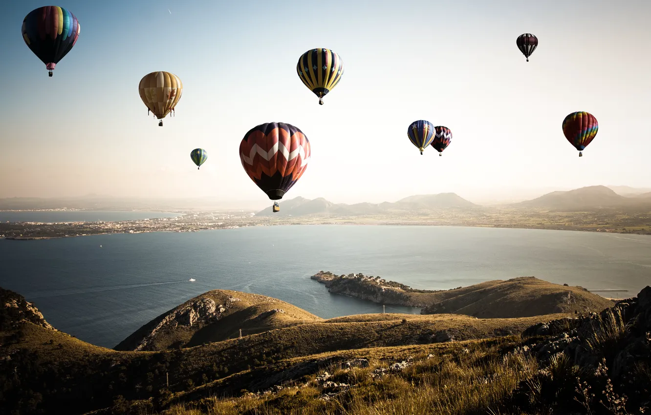 Photo wallpaper the sky, flight, balls, air, ballooning, photo, photographer, Andrés Nieto Porras