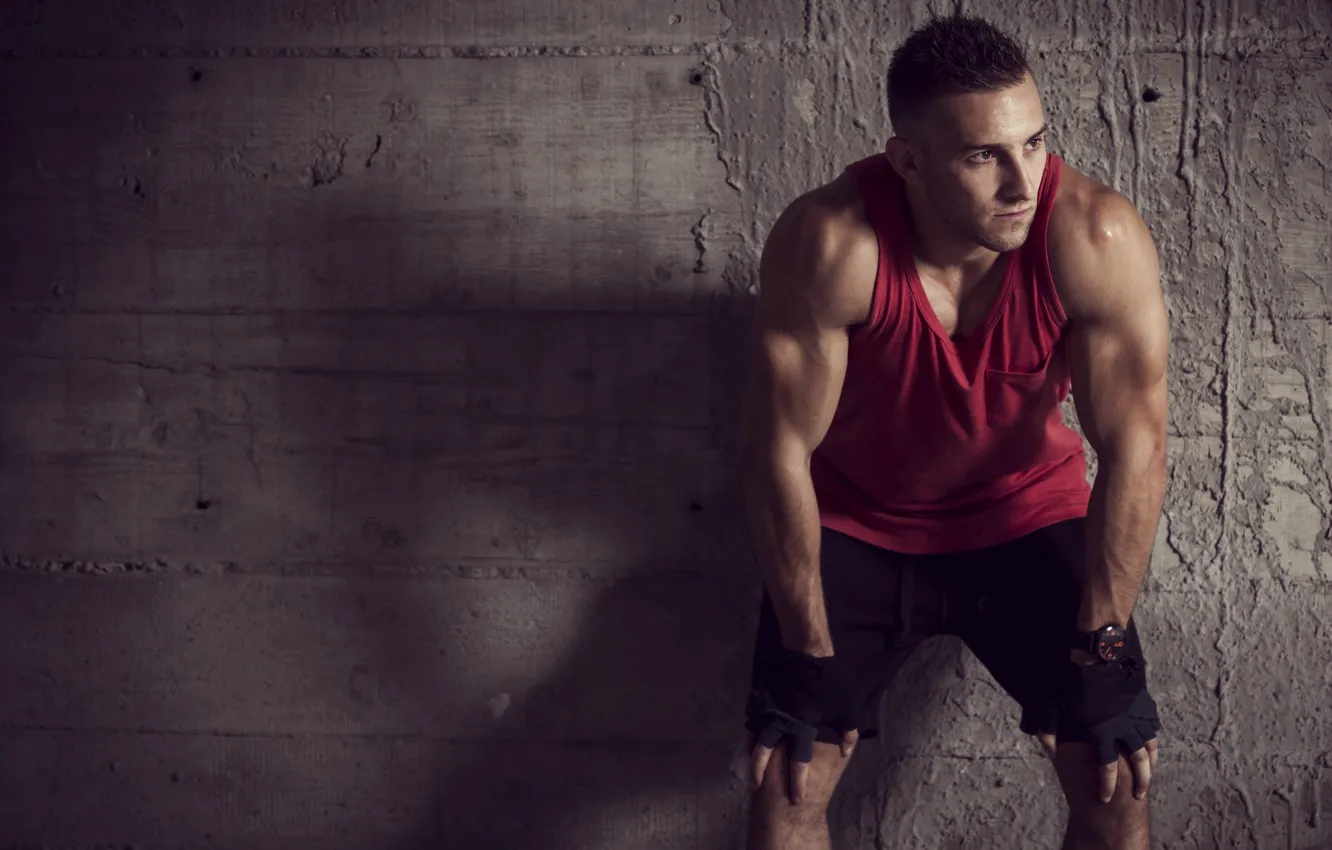 Photo wallpaper pose, Muscle, muscle, athlete, biceps, bodybuilder, biceps, bodybuilder