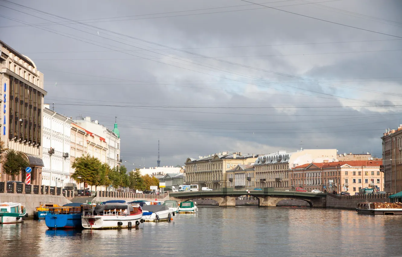 Photo wallpaper river, channel, Russia, Russia, Peter, Saint Petersburg, St. Petersburg