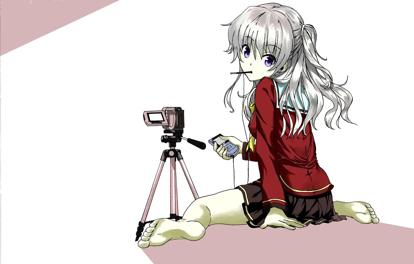 Photo wallpaper girl, camera, Charlotte