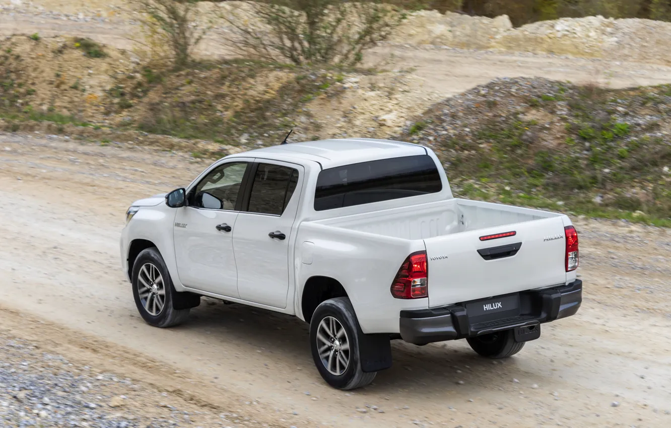 Photo wallpaper white, back, Toyota, body, bumper, pickup, Hilux, Special Edition