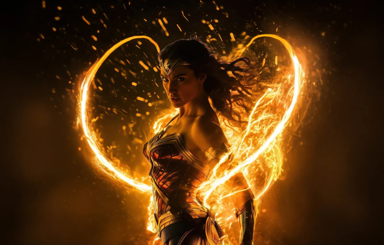 Photo wallpaper woman, power, Diana, Divine, Wonder