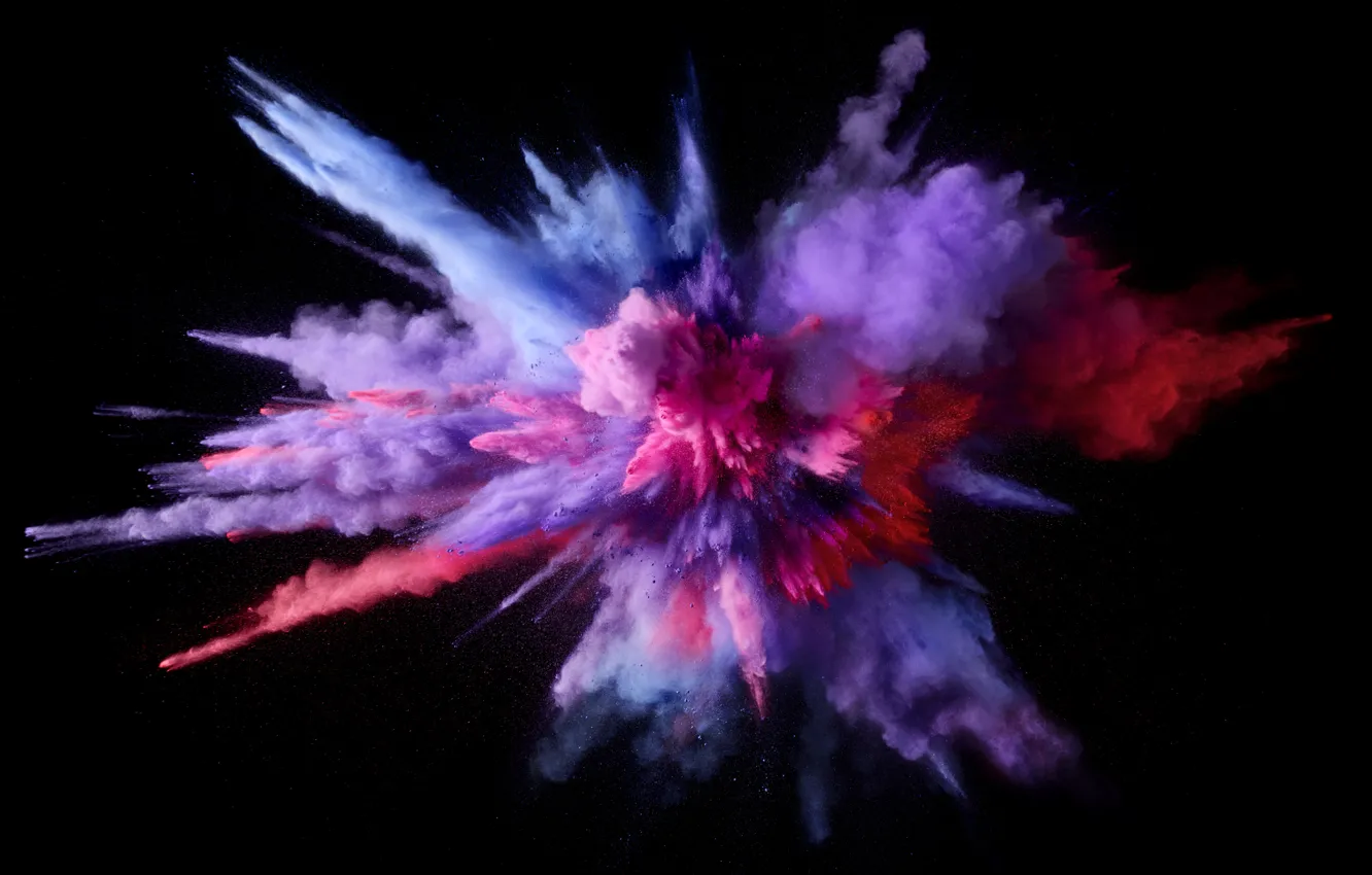 Photo wallpaper Apple, Mac os, macOS, Color Burst, 5K, An explosion of color