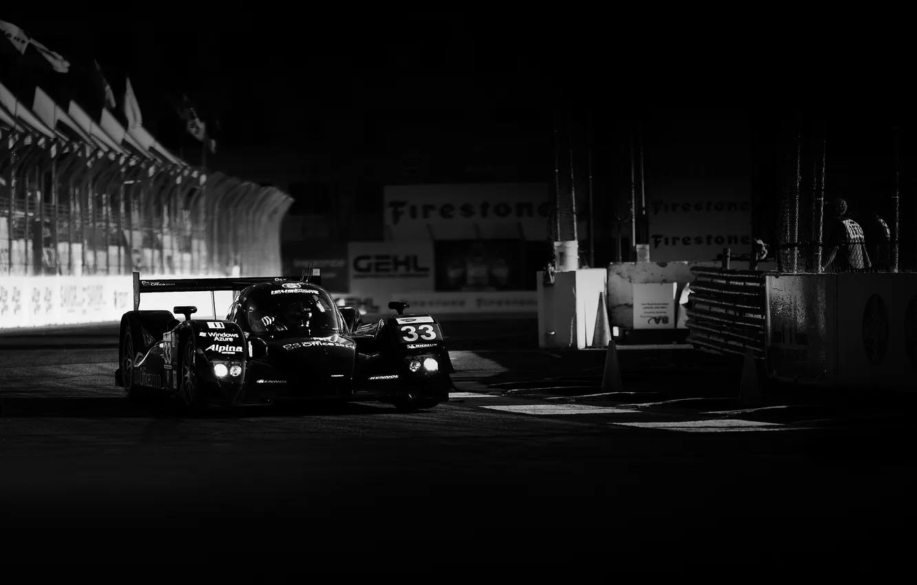 Photo wallpaper night, lights, photo, Audi, Wallpaper, track, the car, track