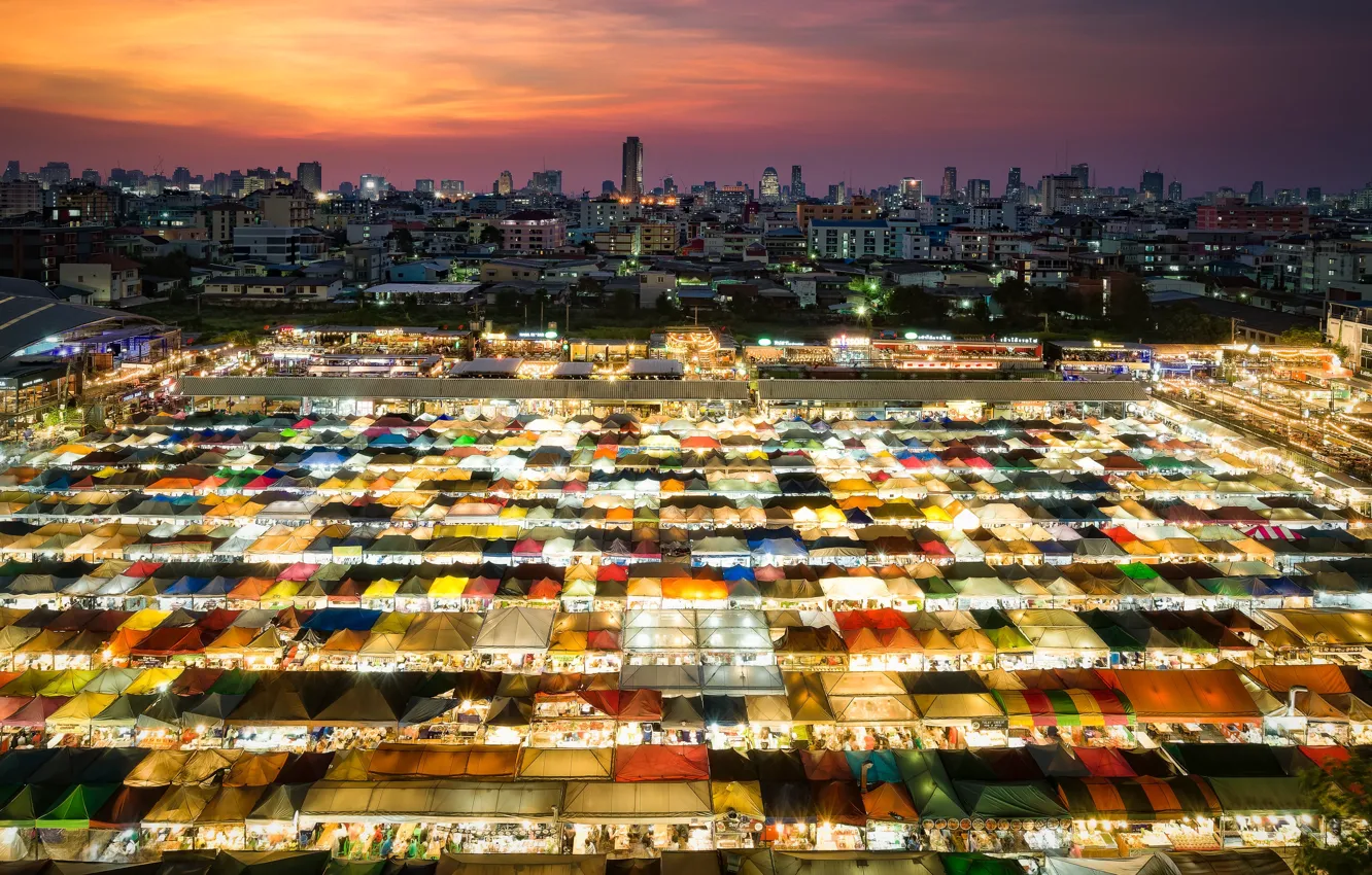 Photo wallpaper Thailand, Bangkok, Ban Na Song