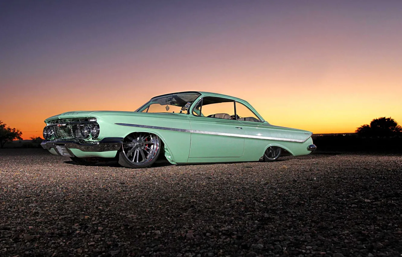 Photo wallpaper Chevrolet, Bel Air, Lowrider, Low, Vehicle