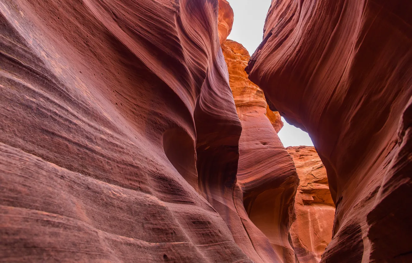 Photo wallpaper line, canyon, AZ, USA, America, Antelope canyon