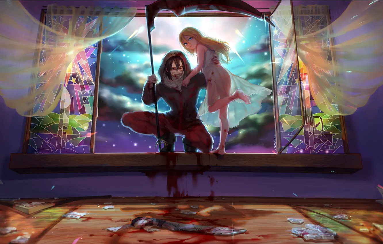 Photo wallpaper Ray, Zack, Satsuriku no Tenshi, Clivef