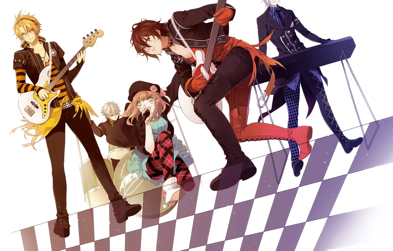 Photo wallpaper girl, art, concert, guy, Amnesia, Amnesia