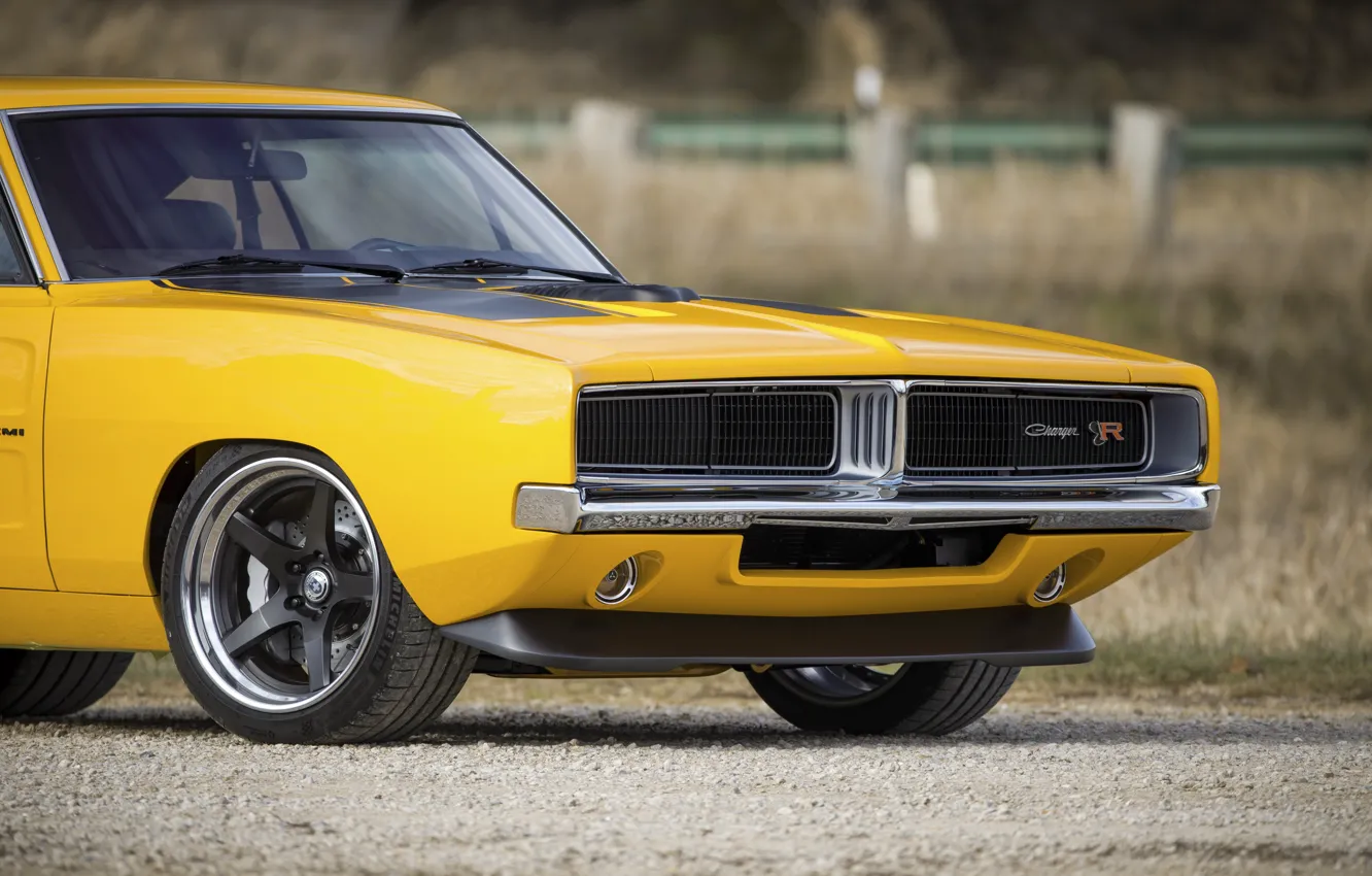 Photo wallpaper Dodge, Charger, muscle car, front view, Ringbrothers, Dodge Charger Captiv