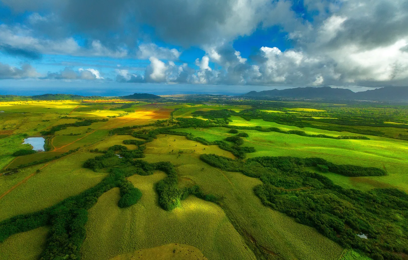 Photo wallpaper clouds, Hawaii, USA