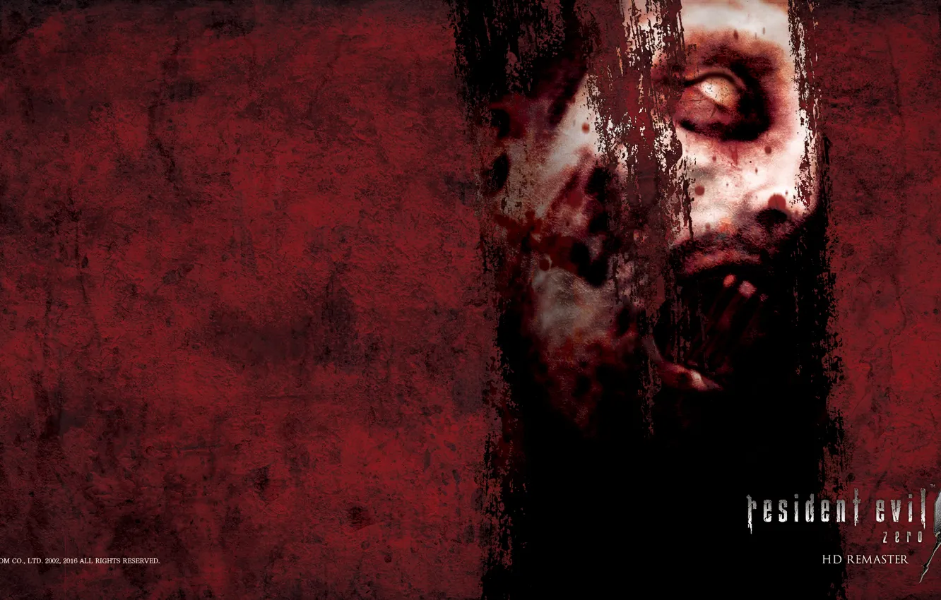 Photo wallpaper blood, teeth, zombies, zombie, blood, Resident evil, Resident Evil Zero, Resident Evil 0