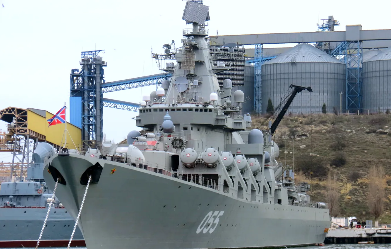 Photo wallpaper cruiser, Sevastopol, Marshal Ustinov