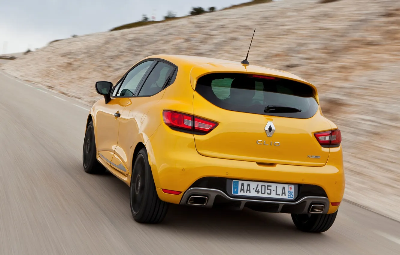 Photo wallpaper road, Renault, Clio