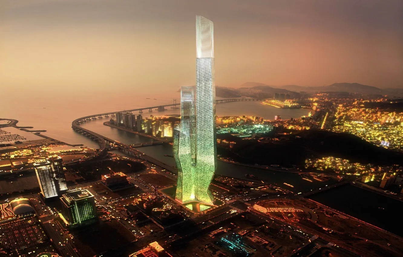 Photo wallpaper world, center, business, Busan
